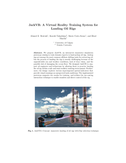 JackVR: A Virtual Reality Training System for Landing Oil Rigs