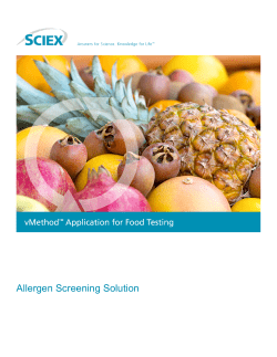 Allergen Screening Solution