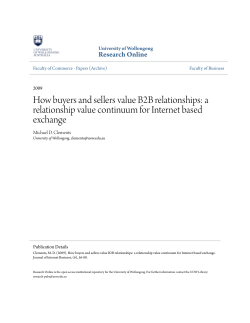 How buyers and sellers value B2B relationships