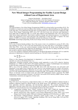 New Mixed Integer Programming for Facility Layout Design without