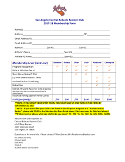 Membership Level - Bobcats Booster Club