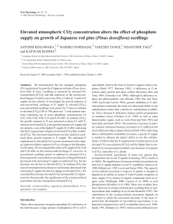 Elevated atmospheric CO2 concentration alters the effect of