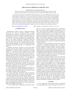 Spin-current rectification in molecular wires