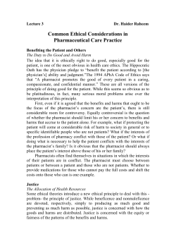 Lecture 3 Dr. Haider Raheem Common Ethical Considerations in