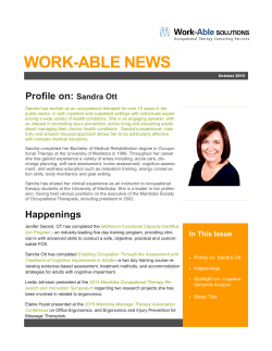 Cognitive Demands Analysis - Work