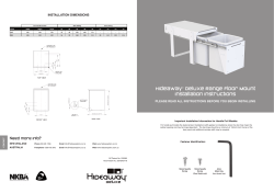 Hideaway&reg; Deluxe Range Floor Mount Installation