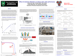 Background: Overheating in PV panels