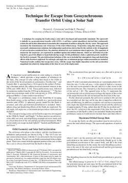 Technique for Earth Escape from