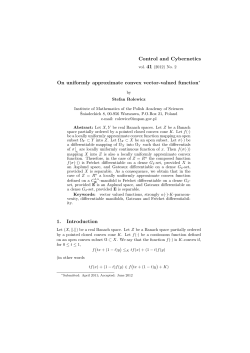 Control and Cybernetics On uniformly approximate convex vector