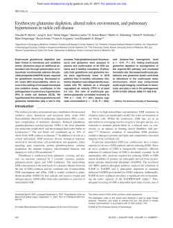 Erythrocyte glutamine depletion, altered redox environment, and