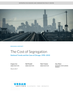 The Cost of Segregation - Metropolitan Planning Council