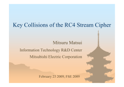 Key Collisions of the RC4 Stream Cipher
