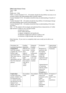 Fifth Grade Science Circus - HOME