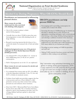 Alcohol Use During Pregnancy: What OB