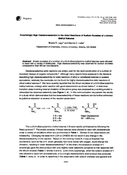 Surprisingly High Diastereoselection in the Aldol Reactions of