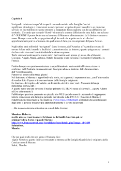 Stavo navigando in internet cercando notizie sulla