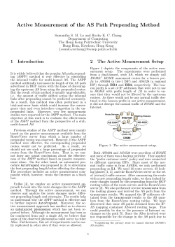Active Measurement of the AS Path Prepending Method