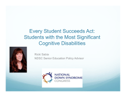 Every Student Succeeds Act: Students with the Most Significant