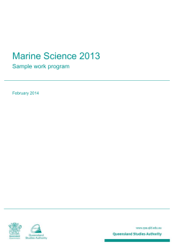 Marine Science 2013