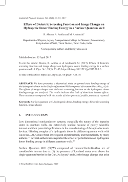 Effects of Dielectric Screening Function and Image Charges on