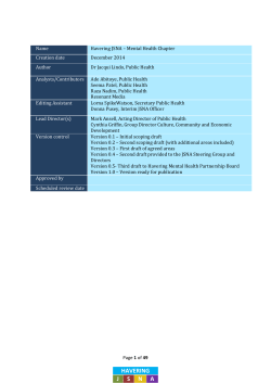 Long term mental health conditions