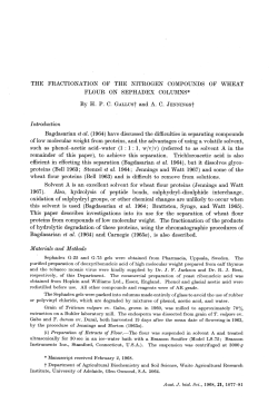 THE FRACTIONATION OF THE NITROGEN COMPOUNDS OF