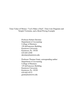 Time-Value-of-Money--"Let`s Make a Deal", Time