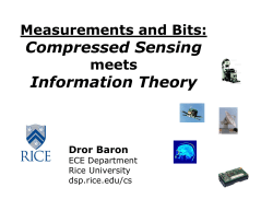 Compressed Sensing Information Theory