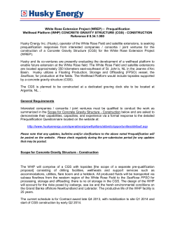 CONCRETE GRAVITY STRUCTURE (CGS)