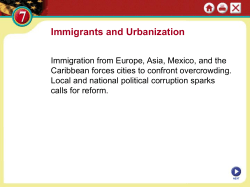 Section 1 The New Immigrants