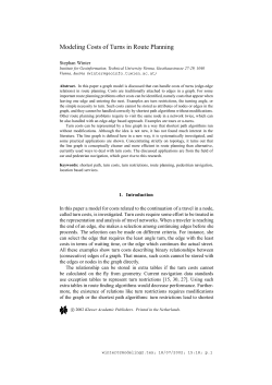 Modeling Costs of Turns in Route Planning