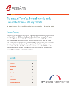 The Impact of Three Tax-Reform Proposals on the Financial
