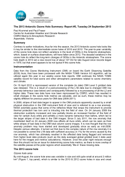 The 2011 Antarctic Ozone Hole