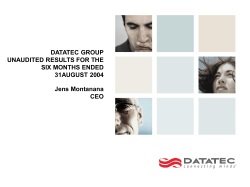 datatec group - Investoreports