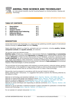 animal feed science and technology