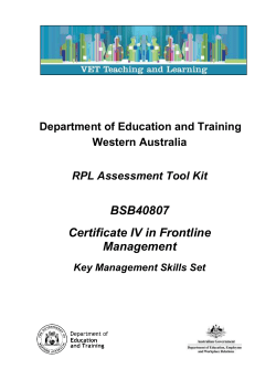 Key Management Skills Set