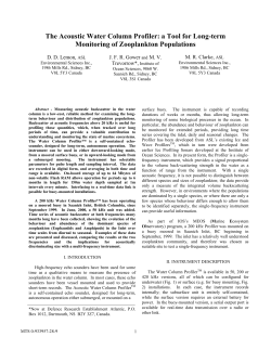 The Acoustic Water Column Profiler