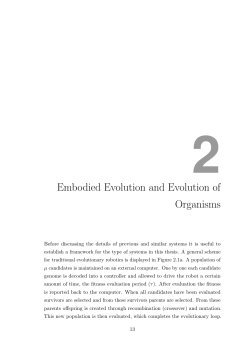 Embodied Evolution and Evolution of Organisms
