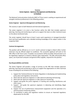 Spectrum Management and Monitoring