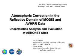 Use coincident MODIS and AVHRR data to improve