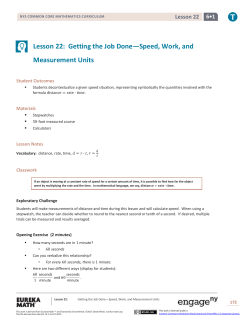 Grade 6 Mathematics Module 1, Topic C, Lesson 22