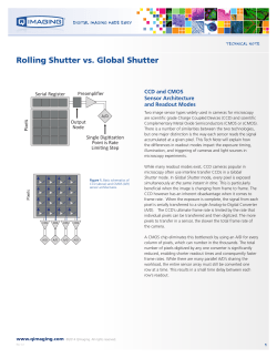 Rolling Shutter vs. Global Shutter
