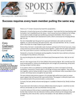 Success requires every team member pulling the same way