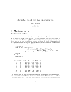 Multi-state models as a data exploration tool