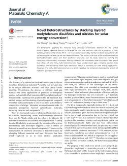 Novel heterostructures by stacking layered molybdenum disulfides