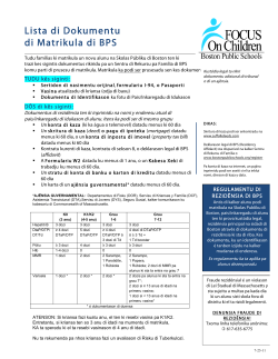 Lista di Dokumentu di Matrikula di BPS