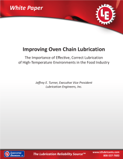Improving Oven Chain Lubrication
