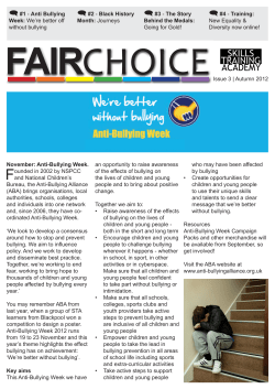 (#1 - Anti Bullying Week: We`re better off without bullying (#2