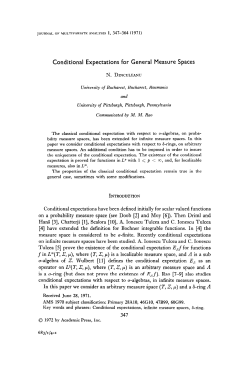 Conditional Expectations for General Measure