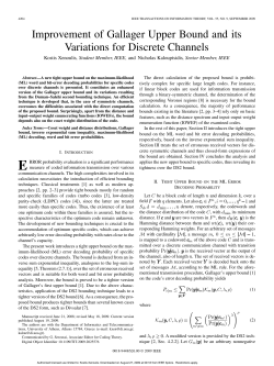 Improvement of Gallager Upper Bound and its Variations for